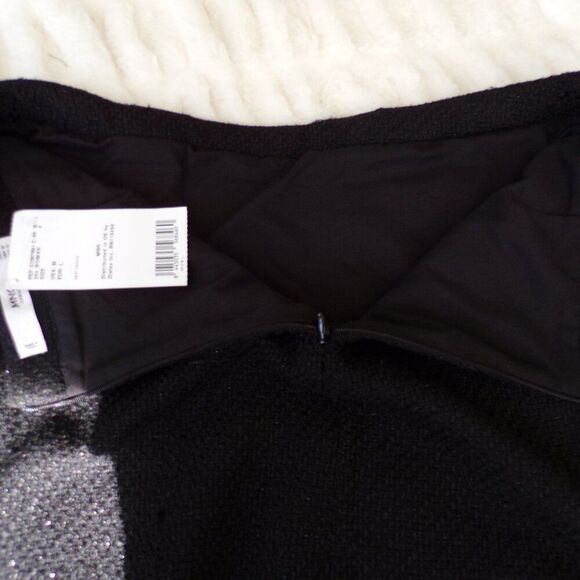 NWT MNG wool blend tweed skirt M - Picture 7 of 8